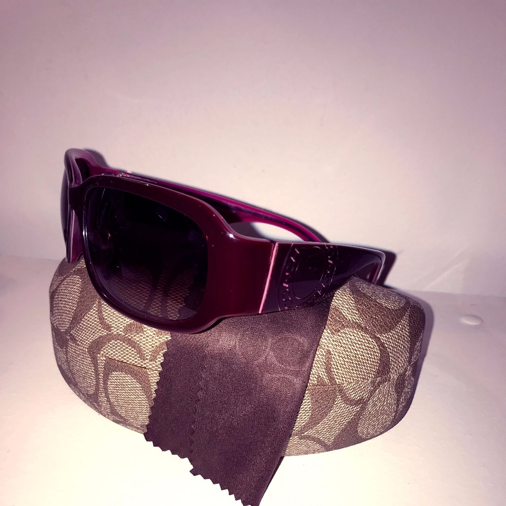 Coach Lexi Burgandy Sunglasses